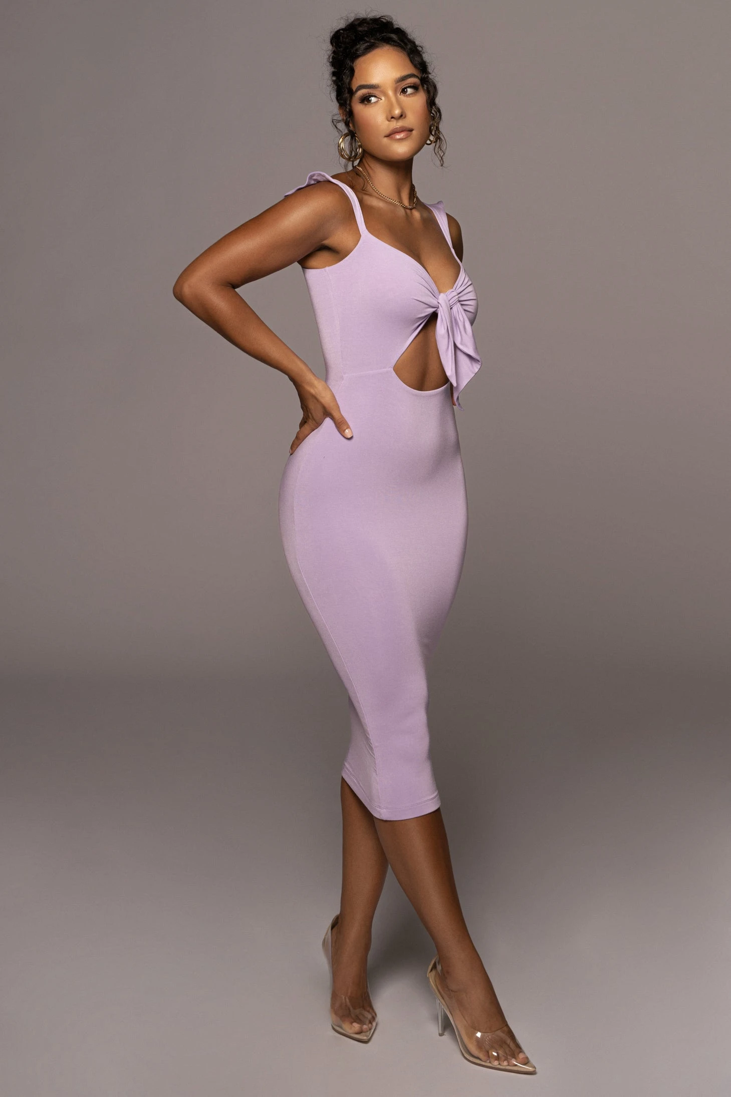 Lilac Unica Front Tie Dress 7 Lilac Unica Front Tie Dress - Image 5