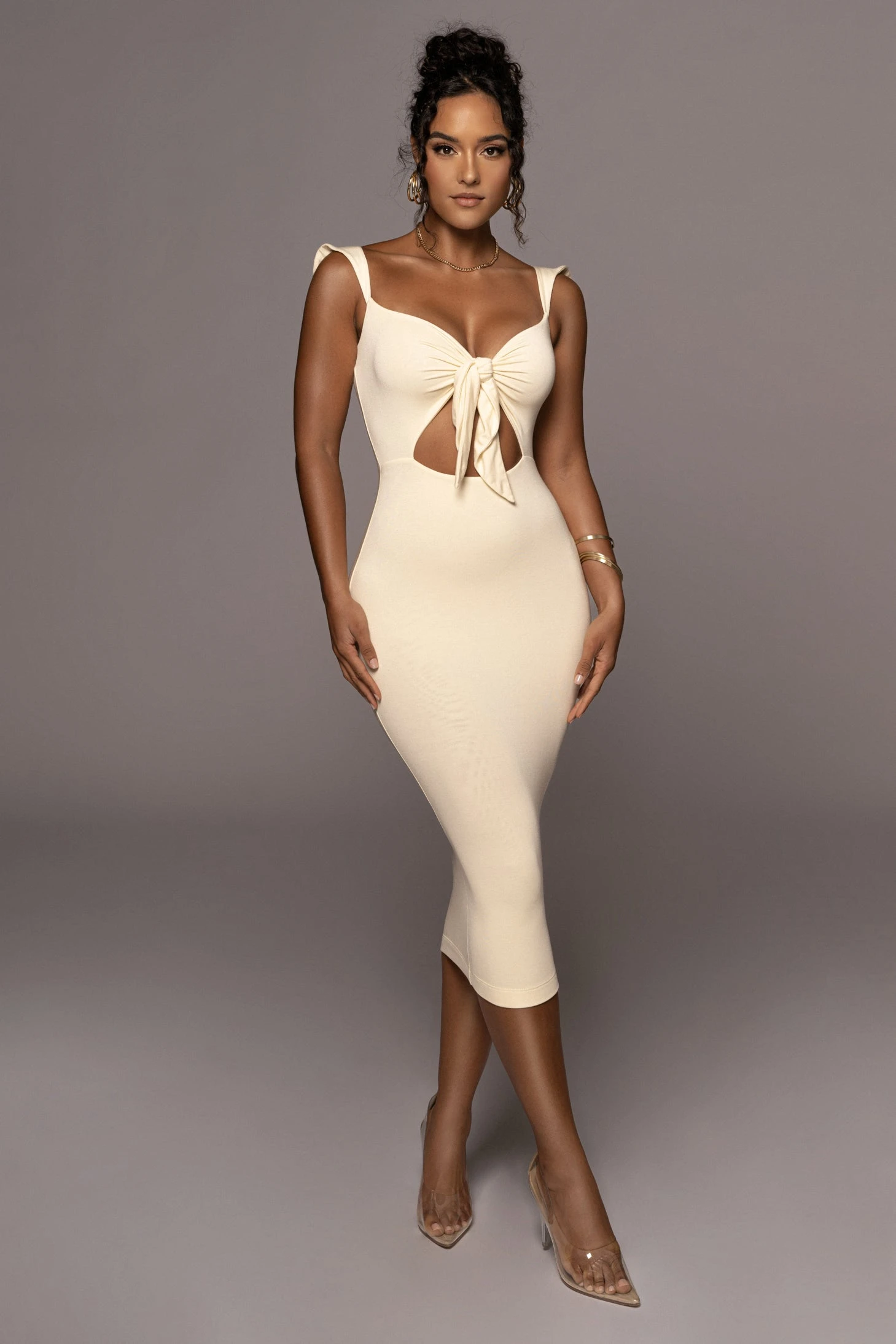 Buttercream Unica Front Tie Dress 3 Buttercream Unica Front Tie Dress