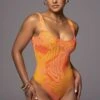Orange Private Getaway Mesh Bodysuit -Lady Clothing Store PRODUCT JUNE272023 ASAP 2