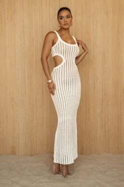 White Melrose Cutout Midi Dress 27 White Melrose Cutout Midi Dress -Lady Clothing Store PRODUCT JUNE272023 CROCHET 176