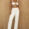 Buttercream Set Me Free Drawstring Pants -Lady Clothing Store PRODUCT JUNE272023 CROCHET 2