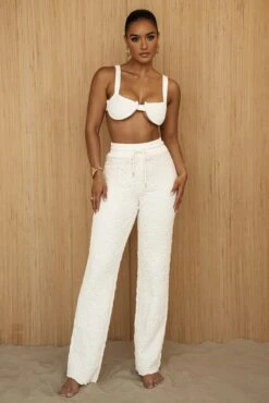 Buttercream Set Me Free Drawstring Pants -Lady Clothing Store PRODUCT JUNE272023 CROCHET 4