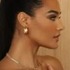 Gold Joelle Open Hoop Earrings -Lady Clothing Store PRODUCT JUNE272023 CROCHET 70