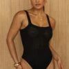 Black At Ease Tank Bodysuit -Lady Clothing Store PRODUCT JUNE272023 CROCHET 82