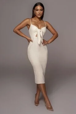 Ivory Dolores Linen Dress -Lady Clothing Store PRODUCT JUNE32021 7