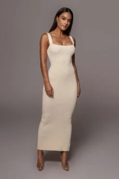 Cream Siren Sweater Dress -Lady Clothing Store PRODUCT JUNE32021 77