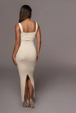 Cream Siren Sweater Dress -Lady Clothing Store PRODUCT JUNE32021 79