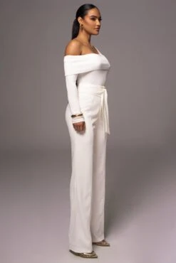 Ivory Safiya Wide Leg Pants -Lady Clothing Store PRODUCT JUNE72023 CROCHET 3