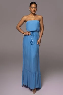 Blue Del Sol Linen Maxi Dress -Lady Clothing Store PRODUCT JUNE72023 JUNEDROP1 18