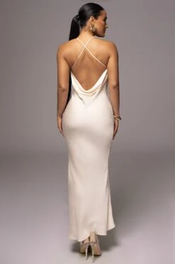 White Alessia Satin Maxi Dress -Lady Clothing Store PRODUCT JUNE72023 NEWARRIVALS 25 9c067aa3 c6de 442b a131 fd5f987b0144