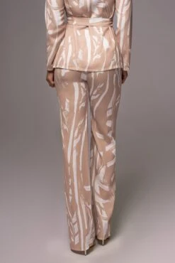 Beige Frida Print Pant Set -Lady Clothing Store PRODUCT JUNE72023 NEWARRIVALS 26