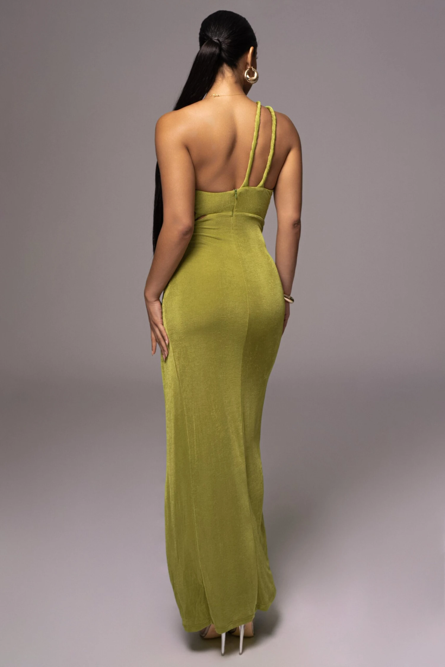 Olive Scarlet One Shoulder Maxi Dress 8 Olive Scarlet One Shoulder Maxi Dress - Image 6