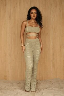 Moss She's All That Knit Crop Top -Lady Clothing Store PRODUCT JUNE82023 CROCHET 42