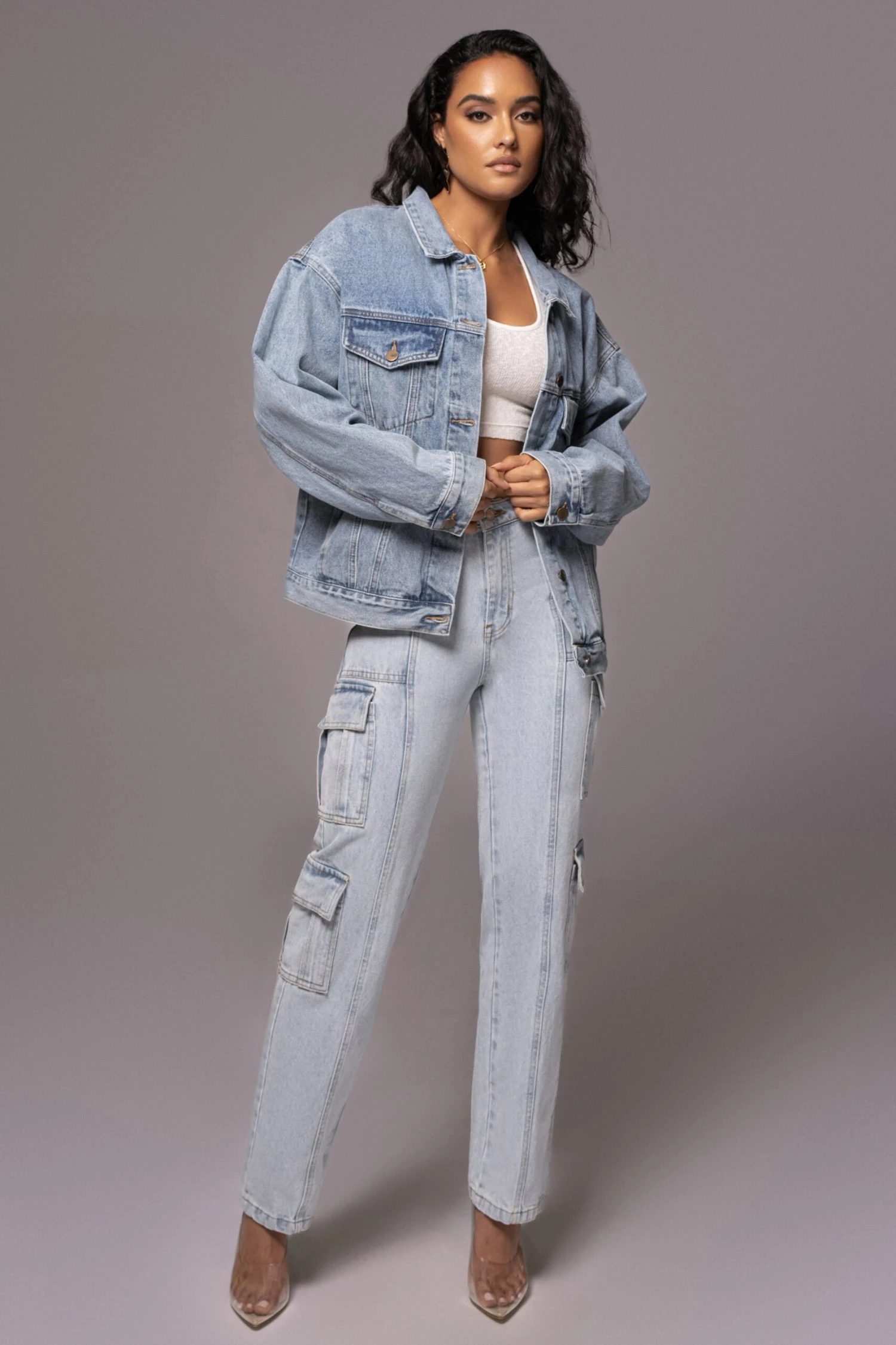 Light Wash Denim Undercover Cargo Jeans 5 Light Wash Denim Undercover Cargo Jeans - Image 3