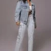 Medium Wash Denim Highlands Oversized Jacket 2 Medium Wash Denim Highlands Oversized Jacket -Lady Clothing Store PRODUCT JUNE82023 NEWARRIVALS 108