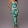 Green Capri Ruched Dress 2 Green Capri Ruched Dress -Lady Clothing Store PRODUCT JUNE82023 NEWARRIVALS 11