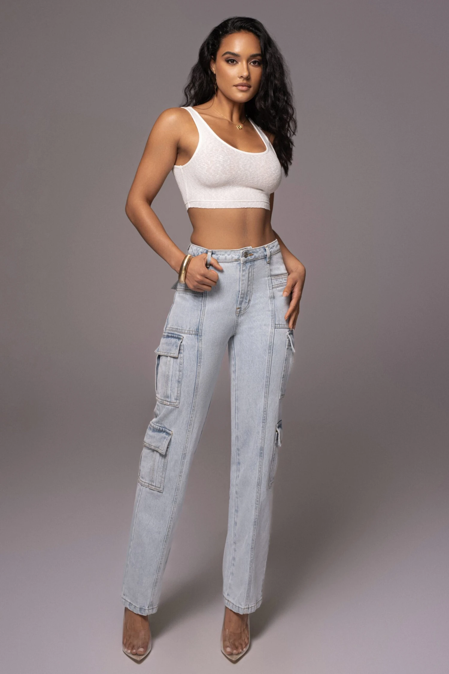 Light Wash Denim Undercover Cargo Jeans 3 Light Wash Denim Undercover Cargo Jeans