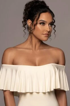 Buttercream Estelle Ruffled Maxi Dress -Lady Clothing Store PRODUCT MAR142022 173