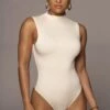 Jluxbasix Buttercream Ciela High Neck Bodysuit -Lady Clothing Store PRODUCT MAR242022 6