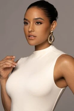 Jluxbasix Buttercream Ciela High Neck Bodysuit -Lady Clothing Store PRODUCT MAR242022 9