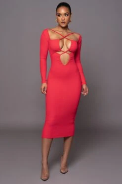 Persimmon Mesmerize Midi Dress