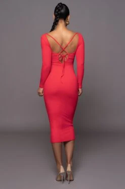 Persimmon Mesmerize Midi Dress -Lady Clothing Store PRODUCT MAR302023 118