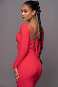 Persimmon Mesmerize Midi Dress -Lady Clothing Store PRODUCT MAR302023 120