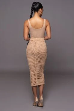 Sand Sunkissed Sweater Knit Skirt -Lady Clothing Store PRODUCT MAR302023 5