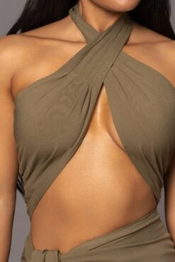 Olive Sahara Dress -Lady Clothing Store PRODUCT MAR82023 16