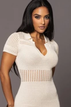 Buttercream Venice Collared Midi Dress -Lady Clothing Store PRODUCT MAR82023 ASAP 10