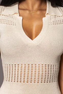 Buttercream Venice Collared Midi Dress -Lady Clothing Store PRODUCT MAR82023 ASAP 12