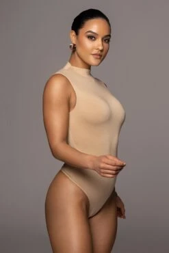 Jluxbasix Tan Ciela High Neck Bodysuit 21 Jluxbasix Tan Ciela High Neck Bodysuit -Lady Clothing Store PRODUCT MARCH42022 273
