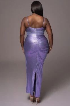 Purple Rubi Cowl Neck Cocktail Dress -Lady Clothing Store PRODUCT MAY112023 42