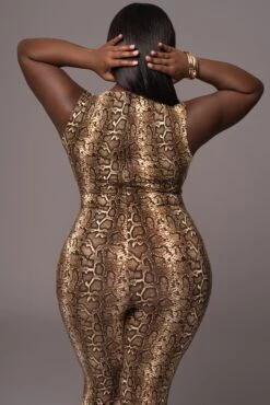Snakeskin Mystic Jungle Jumpsuit -Lady Clothing Store PRODUCT MAY112023 54