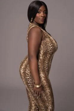 Snakeskin Mystic Jungle Jumpsuit -Lady Clothing Store PRODUCT MAY112023 55