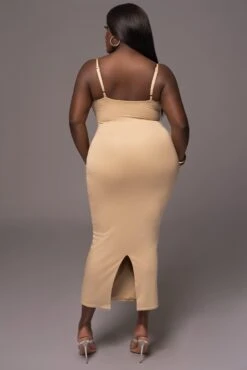 Beige Midnight Memories Midi Dress -Lady Clothing Store PRODUCT MAY112023 73