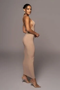 Beige Soul Searching Dress -Lady Clothing Store PRODUCT MAY132022 24