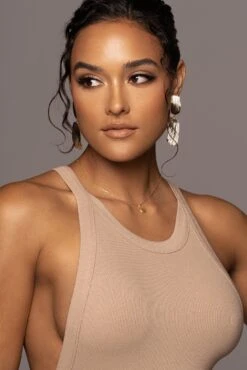 Beige Soul Searching Dress -Lady Clothing Store PRODUCT MAY132022 28