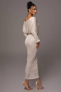 Beige Night Sky Sequin Skirt Set 25 Beige Night Sky Sequin Skirt Set -Lady Clothing Store PRODUCT MAY172023 123