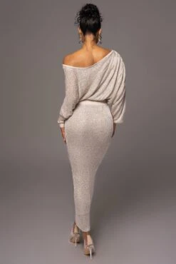 Beige Night Sky Sequin Skirt Set 28 Beige Night Sky Sequin Skirt Set -Lady Clothing Store PRODUCT MAY172023 125