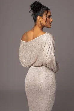 Beige Night Sky Sequin Skirt Set 26 Beige Night Sky Sequin Skirt Set -Lady Clothing Store PRODUCT MAY172023 126