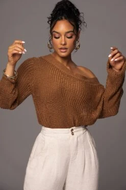 Pecan No Turning Back Off-Shoulder Top 15 Pecan No Turning Back Off-Shoulder Top -Lady Clothing Store PRODUCT MAY172023 23