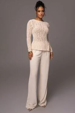 Light Beige Hideaway Crochet Knit Top 16 Light Beige Hideaway Crochet Knit Top -Lady Clothing Store PRODUCT MAY172023 28