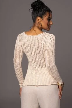 Light Beige Hideaway Crochet Knit Top 23 Light Beige Hideaway Crochet Knit Top -Lady Clothing Store PRODUCT MAY172023 30