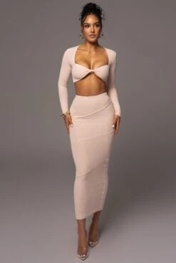 Beige All About You Skirt Set -Lady Clothing Store PRODUCT MAY172023 62