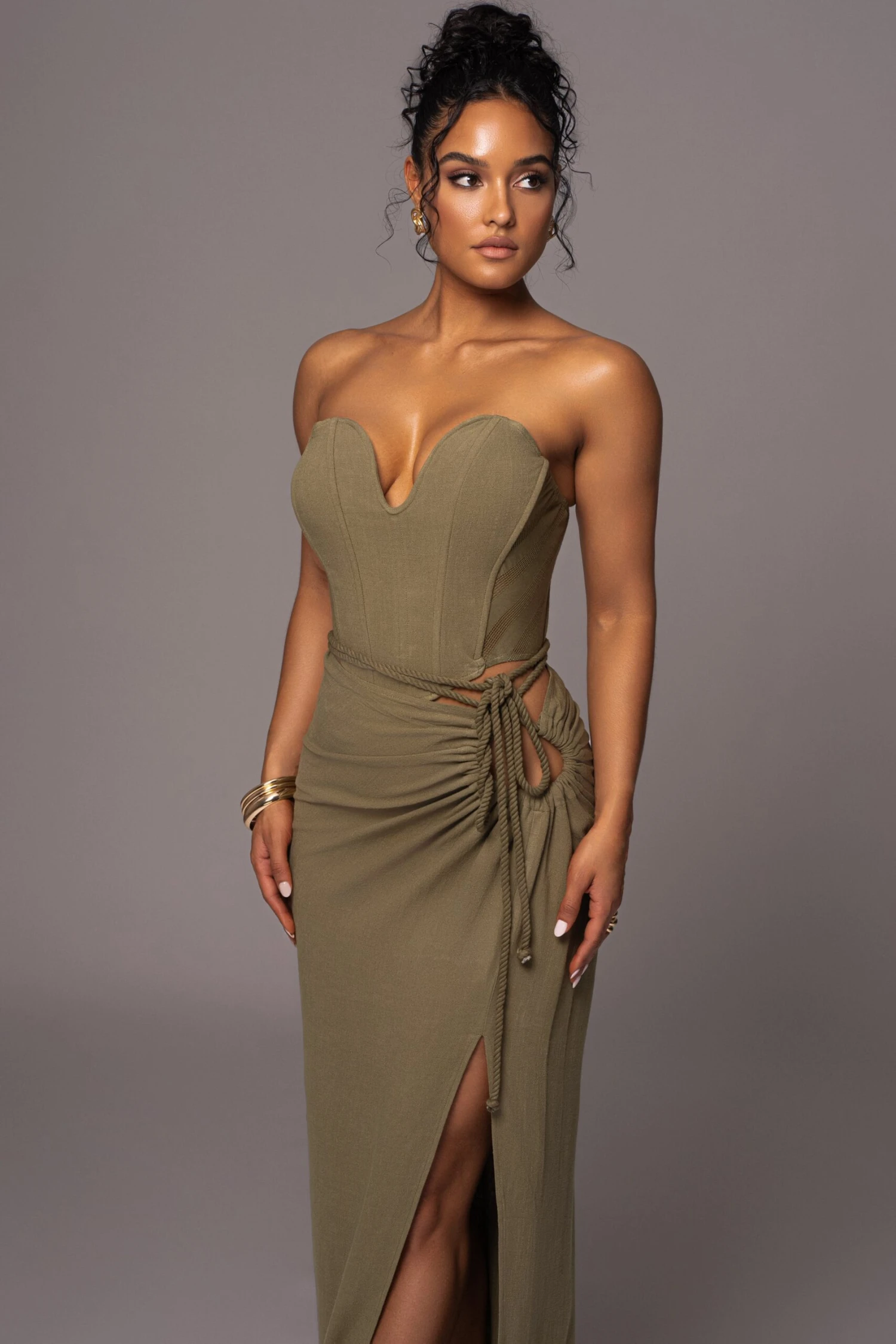 Olive Destination Linen Skirt Set 12 Olive Destination Linen Skirt Set - Image 10