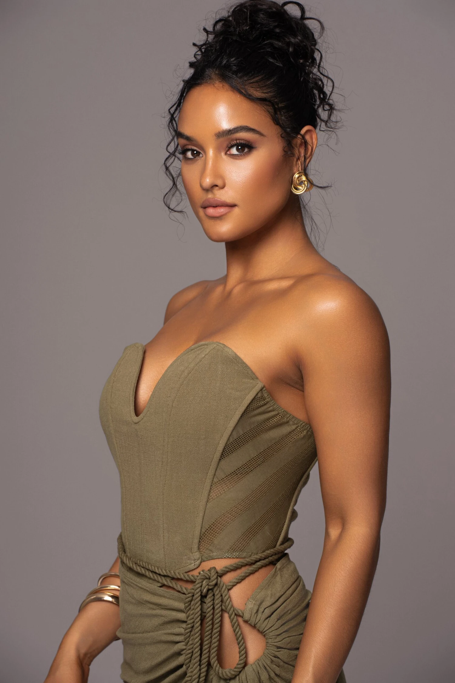 Olive Destination Linen Skirt Set 14 Olive Destination Linen Skirt Set - Image 12