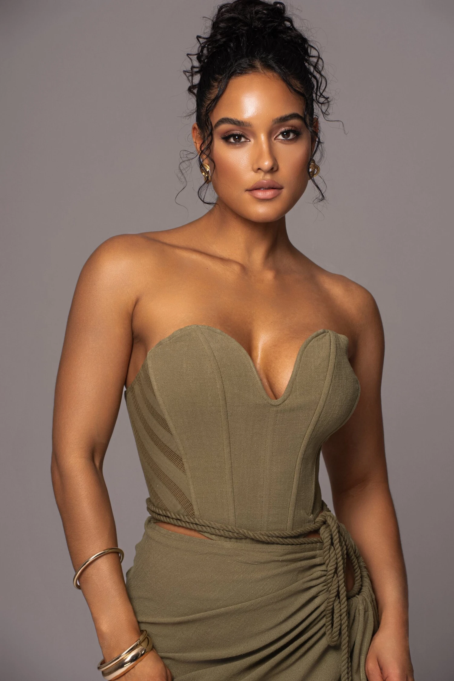 Olive Destination Linen Skirt Set 9 Olive Destination Linen Skirt Set - Image 7