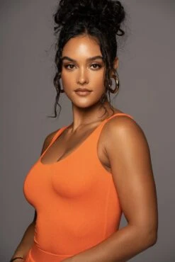 Jluxbasix Tangerine Classic Cut Tank -Lady Clothing Store PRODUCT MAY202022 MISSING 36