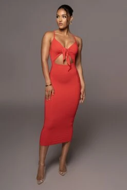 Red Soulmate Cut Out Dress -Lady Clothing Store PRODUCT MAY22022 123